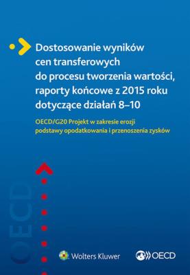Okładka książki Dostosowanie wyników cen transferowych do procesu tworzenia wartości, raporty końcowe z 2015 roku do