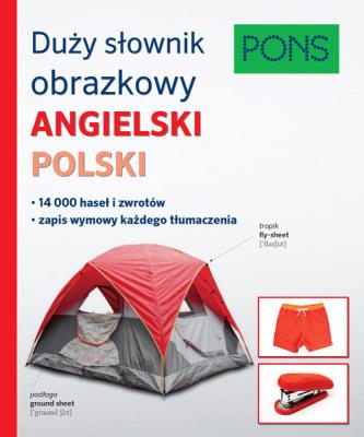 Okładka książki Duży słownik obrazkowy Angielski Polski Pons