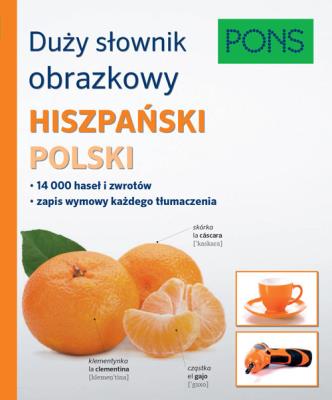 Okładka książki Duży słownik obrazkowy Hiszpański Polski Pons