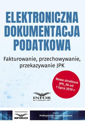 Okładka książki Elektroniczna dokumentacja podatkowa