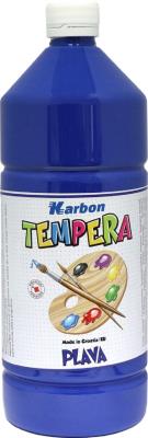 Opakowanie Farba tempera w butelce 1l. Niebieski , Karbon