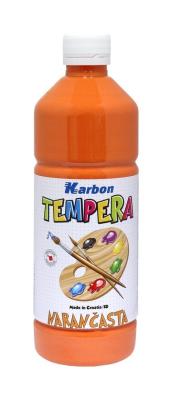 Opakowanie Farba tempera w butelce Karbon pomarańczowa 550ml