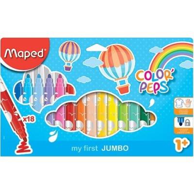 Opakowanie Flamastry Jumbo Colorpeps 18 kolorów MAPED