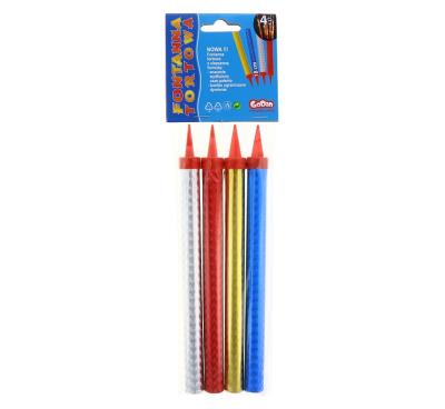 Opakowanie FONTANNY PARTY HOLOGRAFICZNE 18 CM 4 SZTUKI FTH18/4