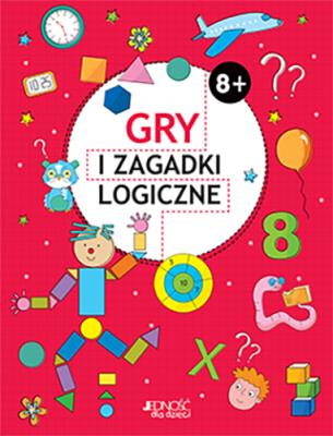 Okładka książki Gry i zagadki logiczne 8+