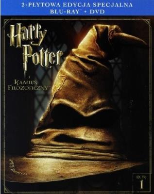 Harry Potter i Kamień Filozoficzny (Blu-ray+DVD). Autor: Chris Columbus. SmakLiter.pl Okładka książki Harry Potter i Kamień Filozoficzny (Blu-ray+DVD)