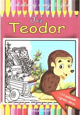 Jeż Teodor - kolorowanka. Autor: Kozioł Dorota. SmakLiter.pl Okładka książki Jeż Teodor - kolorowanka