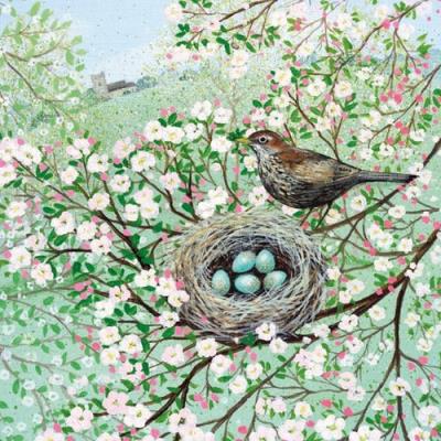 Opakowanie Karnet kwadrat z kopertą Blossom and Blackbird