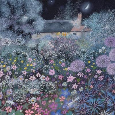 Opakowanie Karnet kwadrat z kopertą Midnight Garden