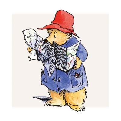 Opakowanie Karnet kwadrat z kopertą Paddington with Map