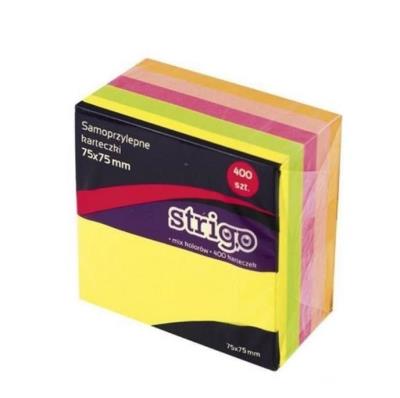 Opakowanie Karteczki samoprzylepne 76x76mm 400 kartek neon