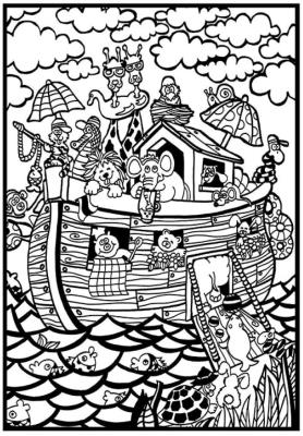 Opakowanie Kolorowanka Welwetowa 29,7x21 Arka Noego