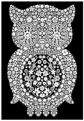 Opakowanie Kolorowanka Welwetowa 29,7x21 Sowa