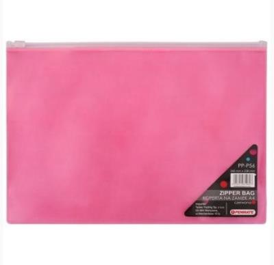 Opakowanie Koperta na zamek A4 PP-P56 czerwona PENMATE