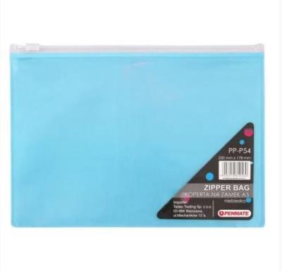 Opakowanie Koperta na zamek A5 PP-P54 niebieska PENMATE
