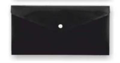 Opakowanie Koperta na zatrzask B6/DL PP-115 czarna PENMATE