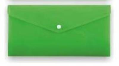 Opakowanie Koperta na zatrzask B6/DL PP-115 zielona PENMATE