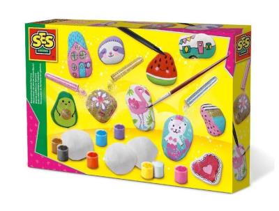 Kreatywna zabawa - Dekorowanie kamieni. Wydawca: SES NL. SmakLiter.pl Opakowanie Kreatywna zabawa - Dekorowanie kamieni