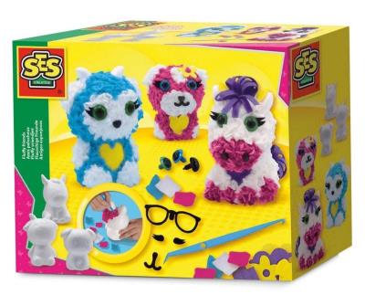 Kreatywna zabawa - Fluffy friends. Wydawca: SES NL. SmakLiter.pl Opakowanie Kreatywna zabawa - Fluffy friends