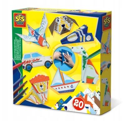 Kreatywna zabawa - Zwierzątka i pojazdy origami. Wydawca: SES NL. SmakLiter.pl Opakowanie Kreatywna zabawa - Zwierzątka i pojazdy origami