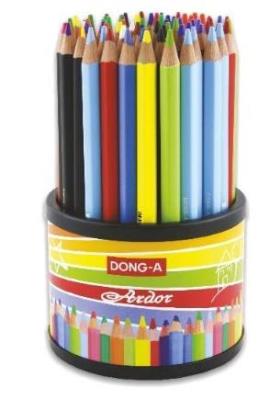 Opakowanie Kredki Ardor mix 4 kolory fluo dspl (72szt)