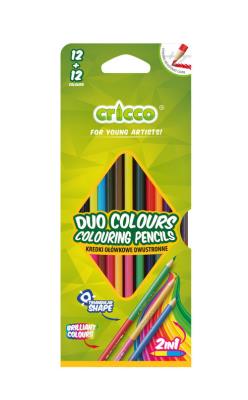 Opakowanie Kredki dwustronne Cricco 12/24 kolory