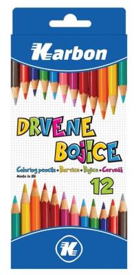 Opakowanie Kredki Karbon 12 kolorów