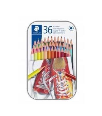 Opakowanie Kredki sześciokątne 36 kolorów metalowe opakowanie