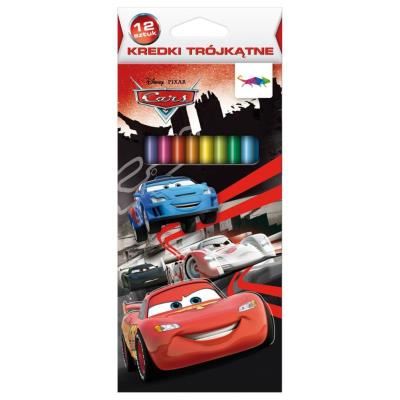 Opakowanie Kredki trójkątne 12 kolorów Cars DERFORM