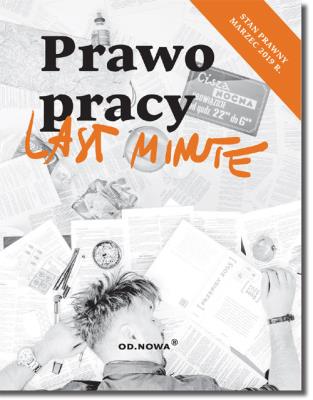 LAST MINUTE PRAWO PRACY 2019. Autor: Pruska Agnieszka. SmakLiter.pl Okładka książki LAST MINUTE PRAWO PRACY 2019