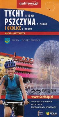 Okładka książki Mapa dla aktywnych - Pszczyna,Tychy i okolice