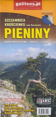 Okładka książki Mapa turystyczna - Pieniny 1:25 000 w.2019