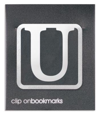 Opakowanie Metalowa zakładka - Litera U Clip-on