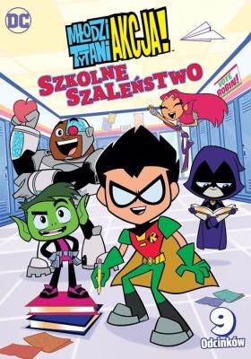 Młodzi Tytani: Akcja! Szkolne szaleństwo DVD. Wydawca: Warner Bros. SmakLiter.pl Opakowanie Młodzi Tytani: Akcja! Szkolne szaleństwo DVD