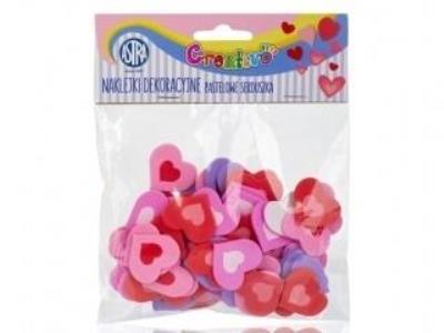 Opakowanie Naklejki piankowe - Pastelowe serduszka ASTRA