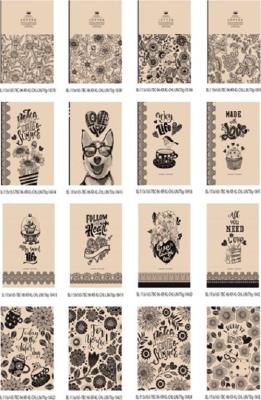 Opakowanie Notatnik ozdobny 113x165/96K krat/gład/linia FRESH