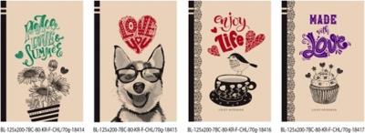 Opakowanie Notatnik ozdobny 125x200/80K gładki FRESH