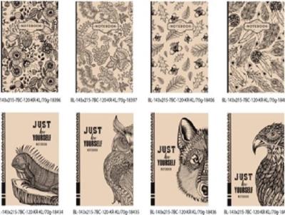 Opakowanie Notatnik ozdobny 143x215/120K kratka FRESH