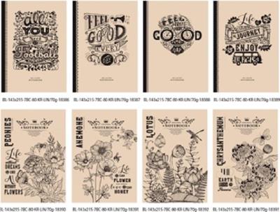 Opakowanie Notatnik ozdobny 143x215/80K linia FRESH