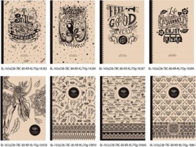 Opakowanie Notatnik ozdobny 165x238/80K kratka FRESH