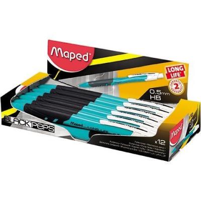 Opakowanie Ołówek aut. Blackpeps LL 0,5mm nieb. (12szt) MAPED