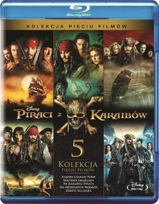 Pakiet - Piraci z Karaibów 1-5 (Blu-ray). Autor: Gore Verbinski. SmakLiter.pl Okładka książki Pakiet - Piraci z Karaibów 1-5 (Blu-ray)