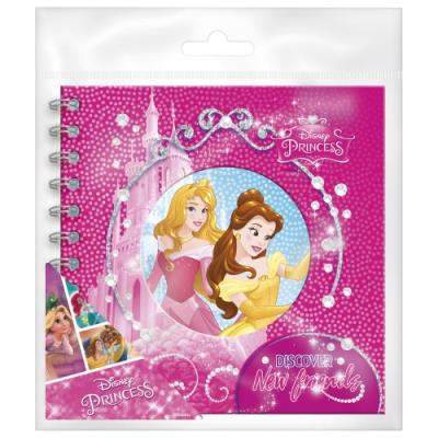 Opakowanie Pamiętnik spiralny z kłódką Księżniczki