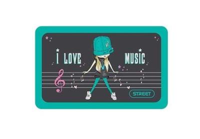 Opakowanie Piórnik dwusuwakowy z wyposażeniem MUSIC