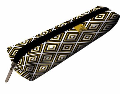 Opakowanie Piórnik mini prostokąt Romby beż PPM-43