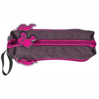 Opakowanie Piórnik trzykomorowy Barbie szaro-różowy