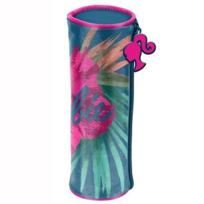 Opakowanie Piórnik tuba Barbie w różowe kwiaty