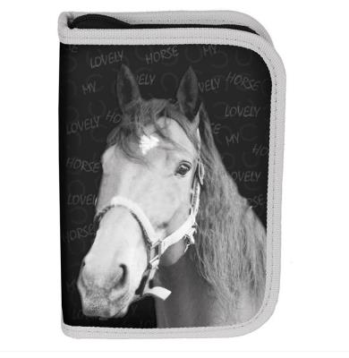 Opakowanie Piórnik z wyposażeniem Paso Horse czarno-szary