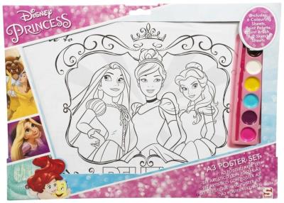 Opakowanie Plakat do malowania A3 Księżniczki Disney