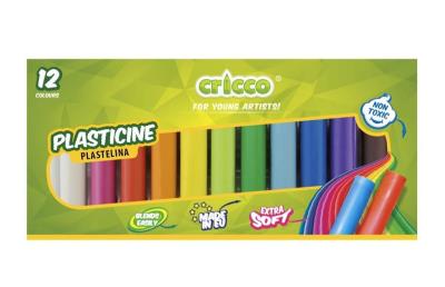 Opakowanie Plastelina 12 kolorów CRICCO